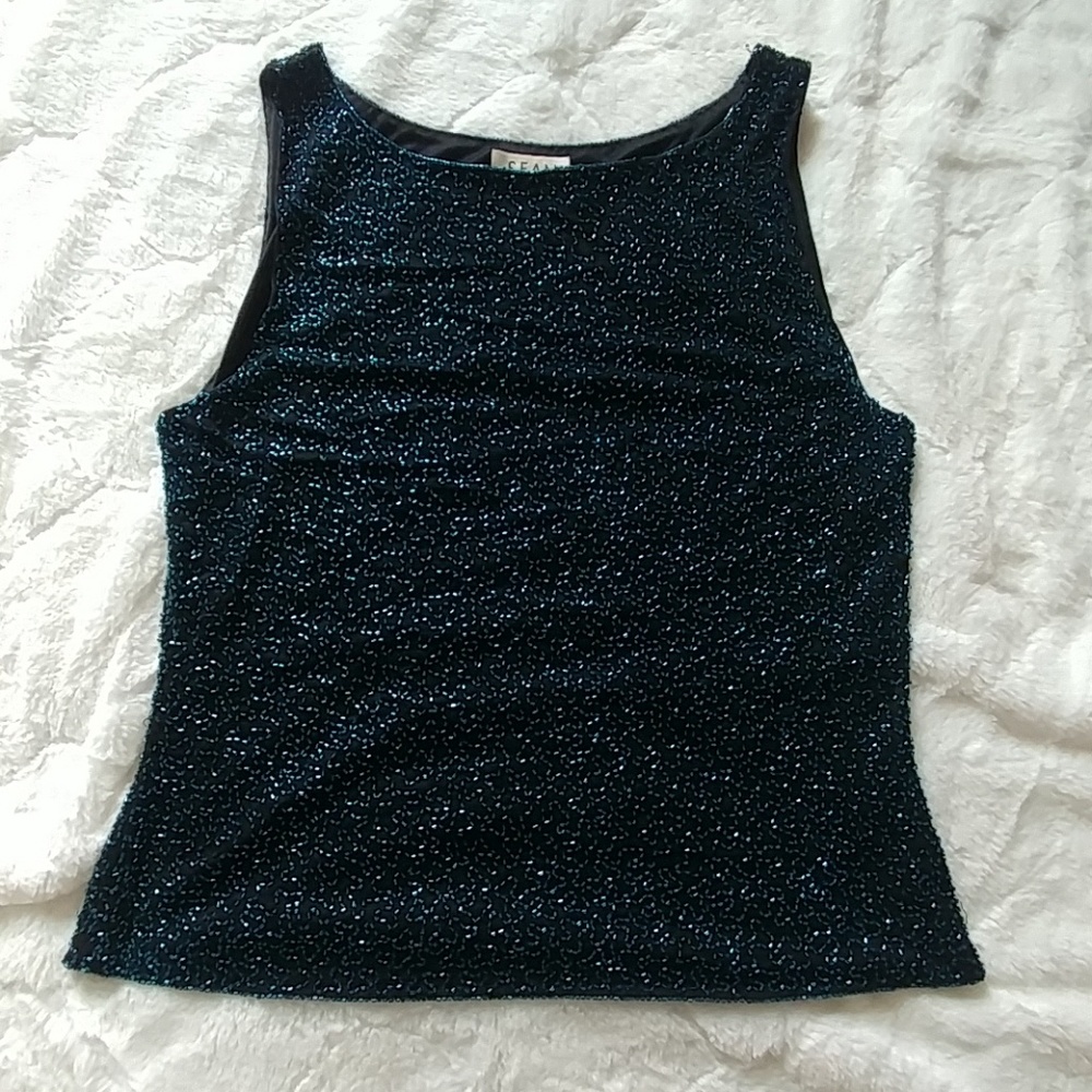 Beaded sleeveless top size XL